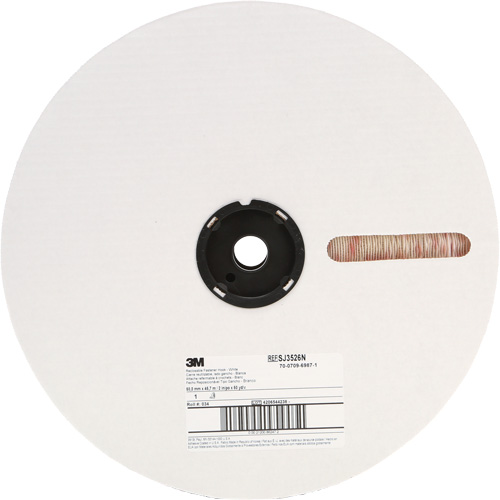 Attache, Boucle, 50 vg x 2", Adh&eacute;sif, Blanc Brunswick Fyr & Safety