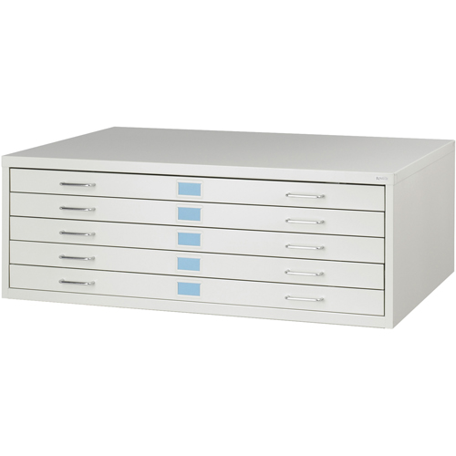 FacilTM Flat File Cabinets, 5 Drawers, 46" W x 32" D x 16-3/8" H Brunswick Fyr & Safety