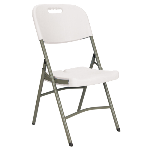 Chaises pliantes, Poly&eacute;thyl&egrave;ne, Blanc, Capacit&eacute; 350 lb Brunswick Fyr & Safety