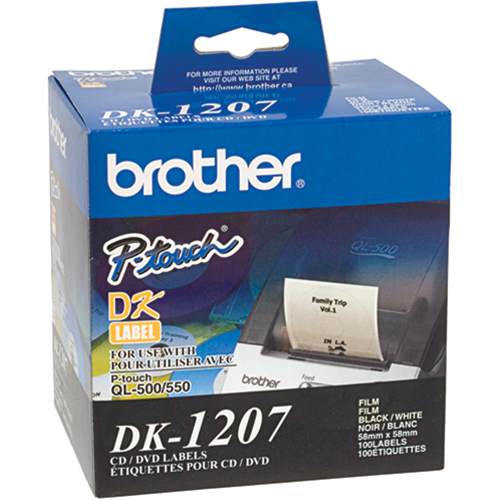 DK Series Die Cut Round CD/DVD Labels Brunswick Fyr & Safety