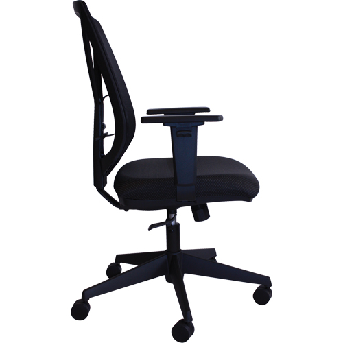 Chaise de bureau Activ A-47 Synchro, Tissu, Noir, Capacit&eacute; 275 lb Brunswick Fyr & Safety