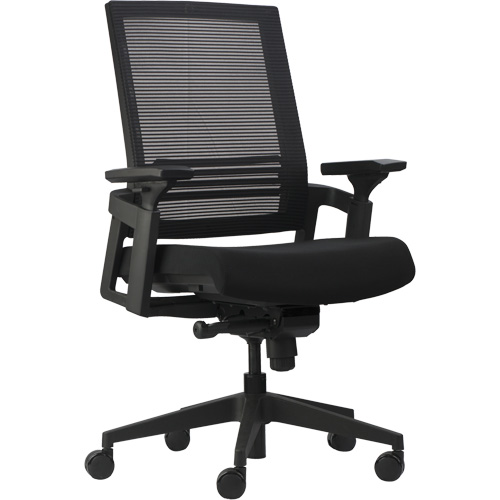 Chaises de bureau A-37 Activ, Mailles, Noir, Capacit&eacute; 275 lb Brunswick Fyr & Safety