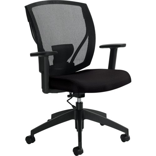 Task Chairs, Fabric, Black, 300 lbs. Capacity Brunswick Fyr & Safety