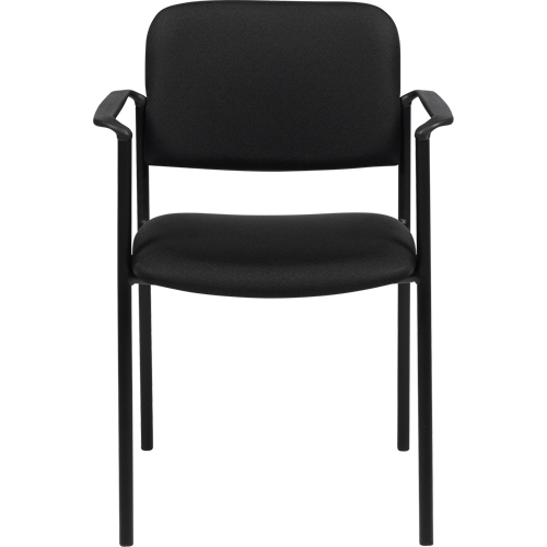 Chaises empilables, Tissu, Hauteur 32", Capacit&eacute; 300 lb, Noir Brunswick Fyr & Safety