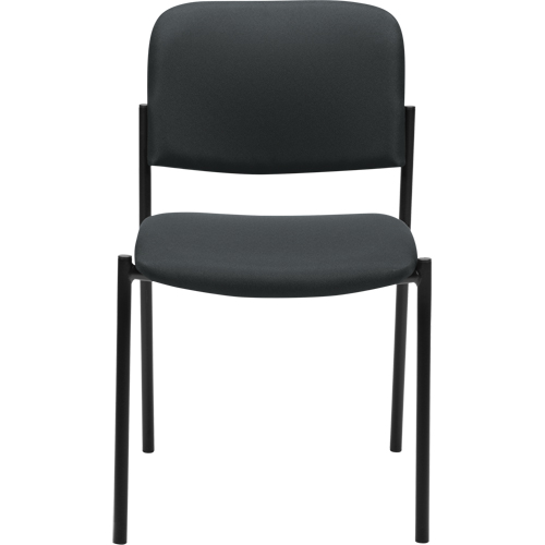 Chaises sans accoudoirs empilables, Tissu, Hauteur 32", Capacit&eacute; 300 lb, Charbon Brunswick Fyr & Safety