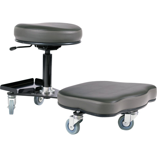 Flex Ergonomic Chair, Vinyl, Black/Grey Brunswick Fyr & Safety