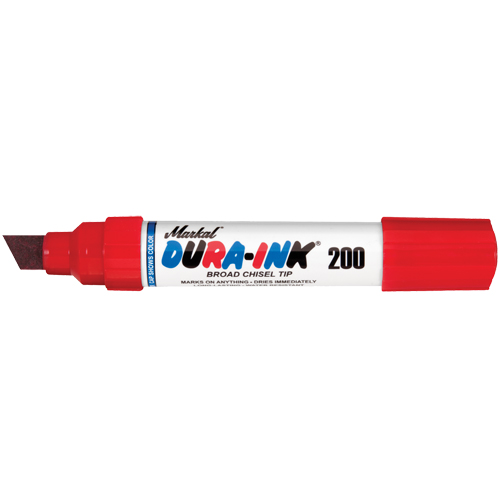 Marqueur no 200 Dura-Ink, Ciseau, Rouge Brunswick Fyr & Safety