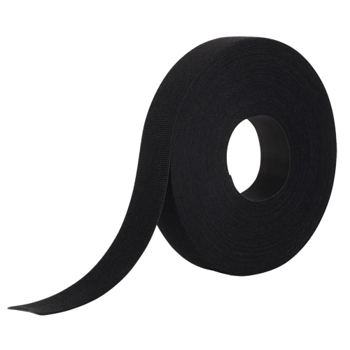 One-Wrap&reg; Fastener Tape, Hook & Loop, 25 yds x 1", Self-Grip, Black Brunswick Fyr & Safety