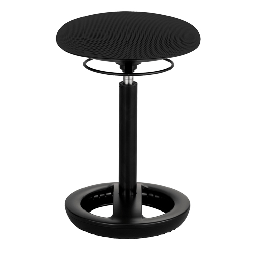 Twixt Ergonomic Chair, Stationary, Adjustable, 17" - 22", Polyester Mesh Seat, Black Brunswick Fyr & Safety