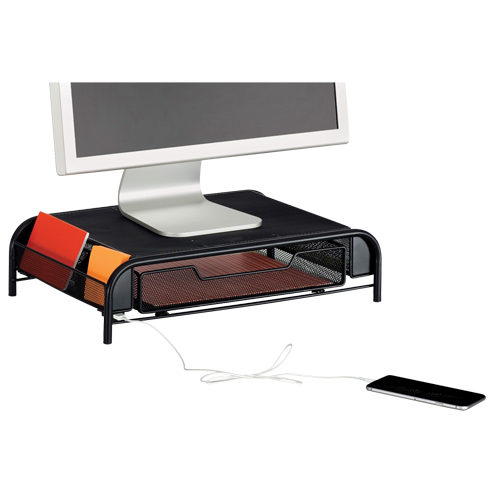 Organisateur de bureau avec alimentation USB Onyx Brunswick Fyr & Safety