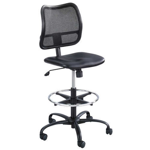Tabouret ergonomique Vue, Vinyle, Noir, Capacit&eacute; 250 lb Brunswick Fyr & Safety