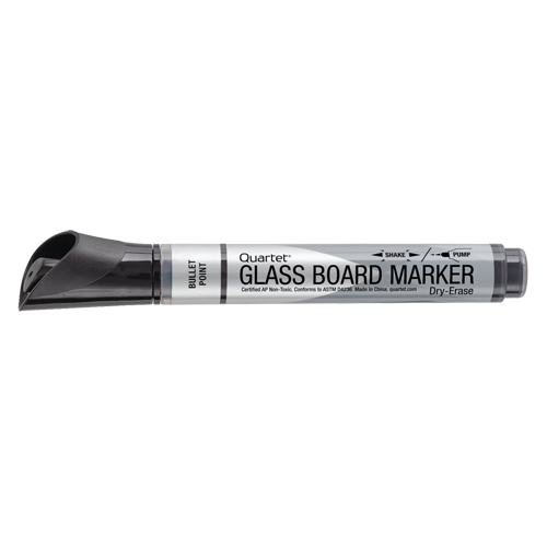 Marqueur effaçable &agrave; sec pour verre de premi&egrave;re qualit&eacute;, Noir, Pointe Ronde Brunswick Fyr & Safety