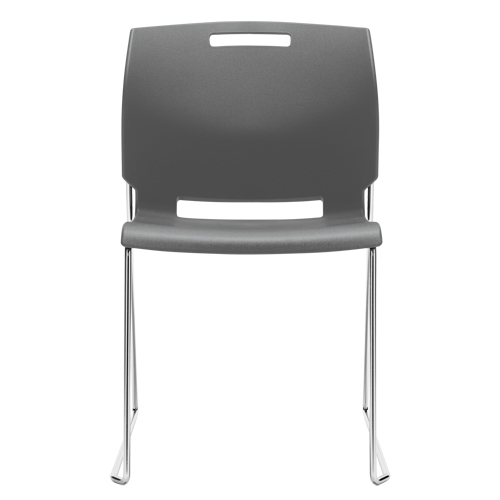 Chair, Plastic, 32-1/2" High, 300 lbs. Capacity, Grey Brunswick Fyr & Safety