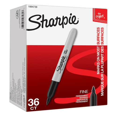 Permanent Marker, Black, Fine Tip Brunswick Fyr & Safety