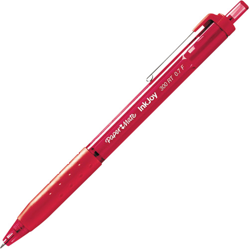 Stylo Inkjoy 300RT, Rouge, 1 mm, R&eacute;tractable Brunswick Fyr & Safety
