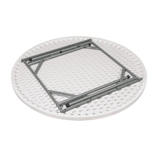Table pliante, Ronde, 48" l x 48" la, Poly&eacute;thyl&egrave;ne, Blanc Brunswick Fyr & Safety