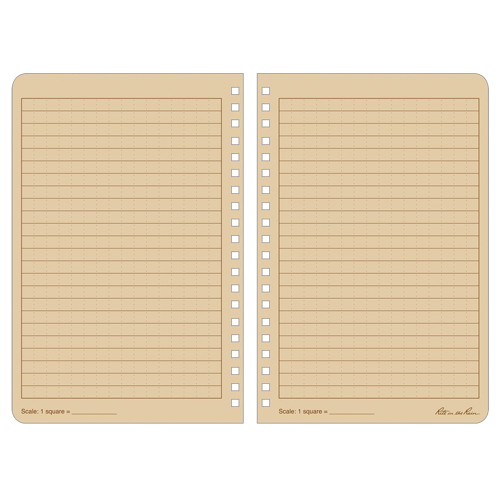 Side-Spiral Notebook, Soft Cover, Tan, 64 Pages, 4-5/8" W x 7" L Brunswick Fyr & Safety