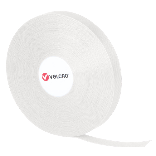 QWIK Fastener Ties, Hook & Loop, 25 yds x 3/4", Self-Grip, White Brunswick Fyr & Safety