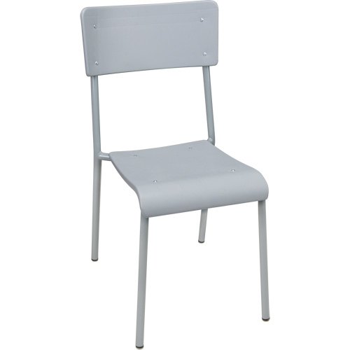 Chaises empilables Ventura, Polypropyl&egrave;ne, Hauteur 36", Capacit&eacute; 300 lb, Gris Brunswick Fyr & Safety