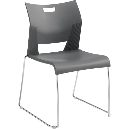 Chaise de formation sans bras Duet, Plastique, Hauteur 33-1/4", Capacit&eacute; 350 lb, Gris Brunswick Fyr & Safety