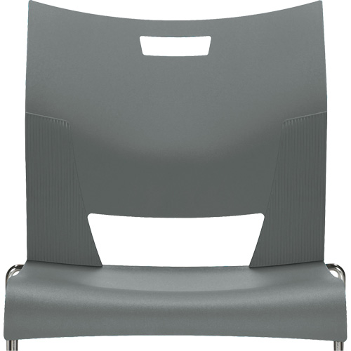Chaise de formation sans bras Duet, Plastique, Hauteur 33-1/4", Capacit&eacute; 350 lb, Gris Brunswick Fyr & Safety