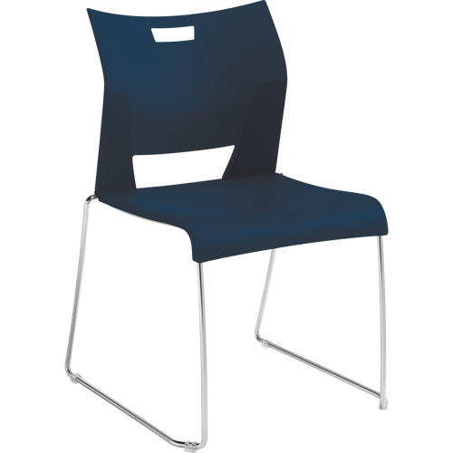 Chaise de formation sans bras Duet, Plastique, Hauteur 33-1/4", Capacit&eacute; 350 lb, Bleu Brunswick Fyr & Safety