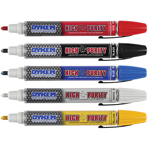 Felt Tip Paint Marker, Liquid, White Brunswick Fyr & Safety