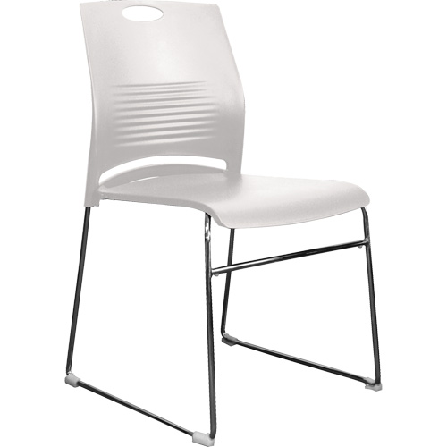 Chaises empilables s&eacute;rie Activ, Plastique, Hauteur 23", Capacit&eacute; 275 lb, Blanc Brunswick Fyr & Safety