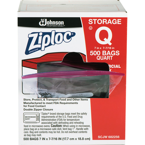 Ziploc&reg; Double Zip Food Storage Bags Brunswick Fyr & Safety