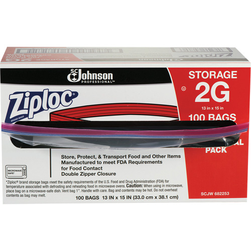 Ziploc&reg; Double Zip Food Storage Bags Brunswick Fyr & Safety