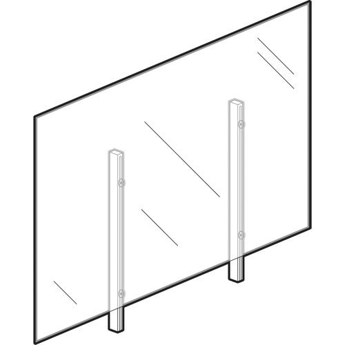 Vitre hygi&eacute;nique, 36" la x 36" h Brunswick Fyr & Safety