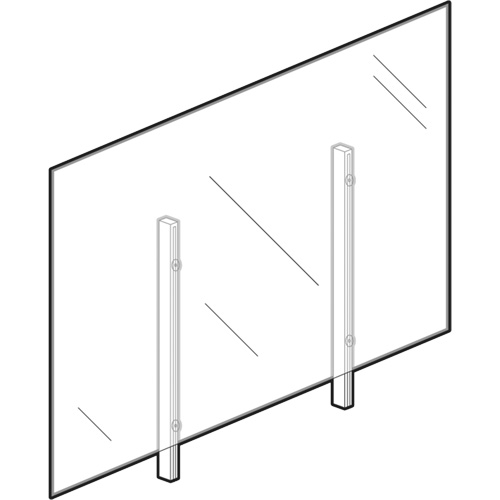 Vitre hygi&eacute;nique, 48" la x 36" h Brunswick Fyr & Safety