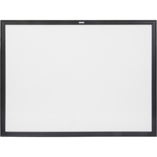 Black MDF Frame Whiteboard, Dry-Erase/Magnetic, 48" W x 36" H Brunswick Fyr & Safety