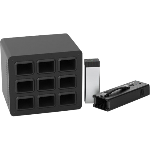 Base de poste de recharge KwikBoost EdgePower pour 9 batteries Brunswick Fyr & Safety