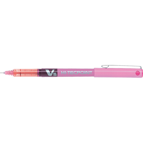 Hi-Tecpoint Pen, Pink, 0.5 mm Brunswick Fyr & Safety