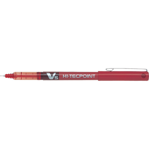 Hi-Tecpoint Pen, Red, 0.5 mm Brunswick Fyr & Safety