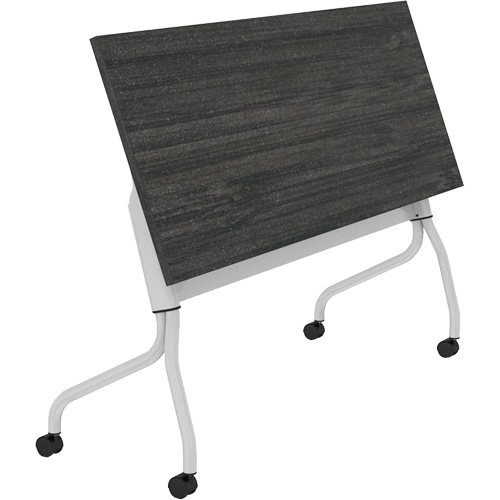 Table de formation &agrave; dessus rabattable Newland, 24" lo x 60" la x 29-1/2" h, Brun fonc&eacute; Brunswick Fyr & Safety
