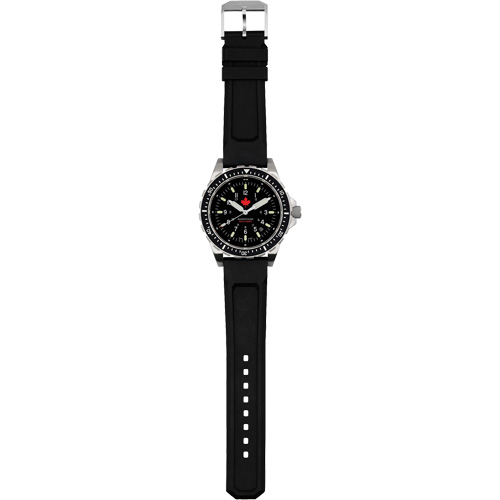 Red Maple Jumbo Diver's Quartz Watch, Digital, Battery Operated, 46 mm, Black Brunswick Fyr & Safety
