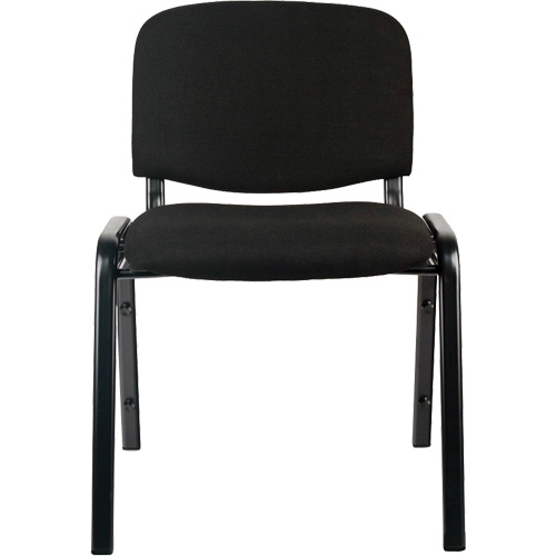 Chaises empilables, Tissu, Hauteur 32", Capacit&eacute; 250 lb, Noir Brunswick Fyr & Safety