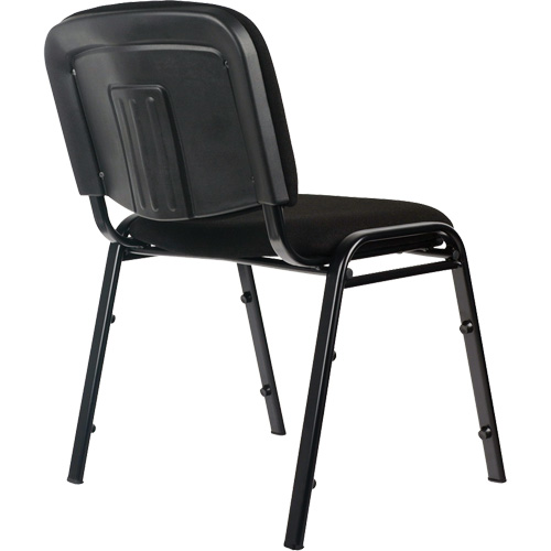Chaises empilables, Tissu, Hauteur 32", Capacit&eacute; 250 lb, Noir Brunswick Fyr & Safety