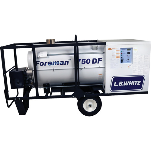 Foreman&reg; 750 Indirect-fired Portable Heater, Radiant Heat, Natural Gas, 750000 BTU/H Brunswick Fyr & Safety