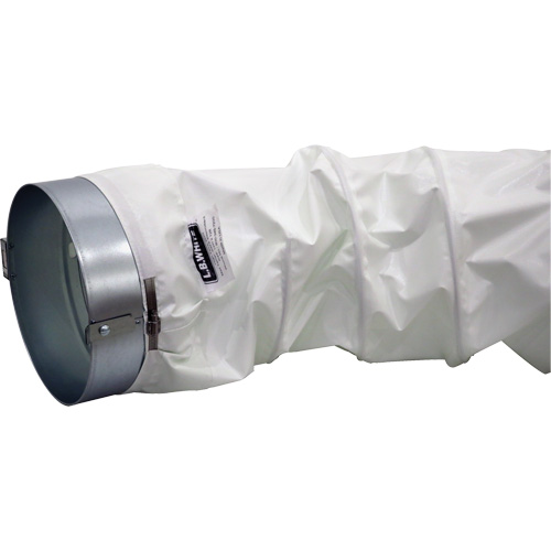White 12" x 12' Distribution Ducting Kit, Adapter & Clamp Brunswick Fyr & Safety