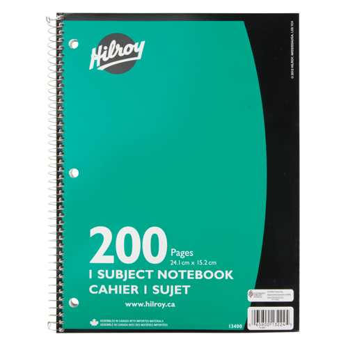 1 Subject Spiral Notebook Brunswick Fyr & Safety