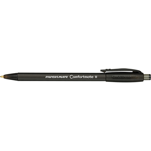 ComfortMate Pen, Black, 1 mm, Retractable Brunswick Fyr & Safety