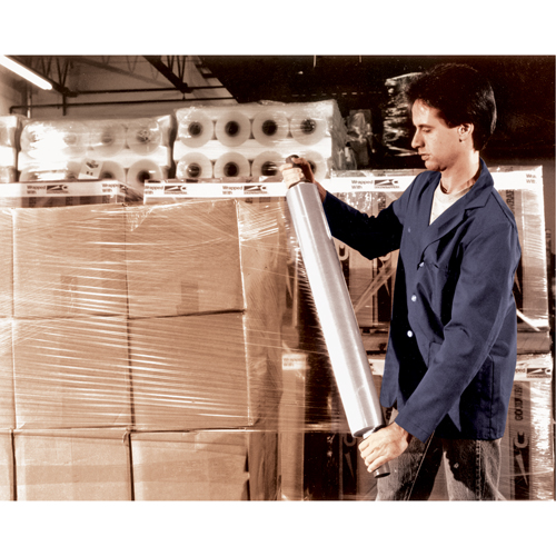 Film &eacute;tirable manuel, Calibre 80 (20,3 microm&egrave;tres), 30" x 1000', Transparent Brunswick Fyr & Safety