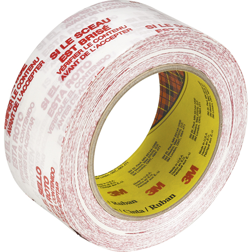 Scotch&reg; 3771 Box Sealing Tape with Message, Hot Melt Adhesive, 2 mils, 48 mm (1-22/25") x 100 m (328') Brunswick Fyr & Safety