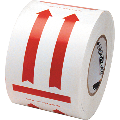 This Side Up Pictogram Special Handling Labels, 6" L x 4" W, Red on White Brunswick Fyr & Safety