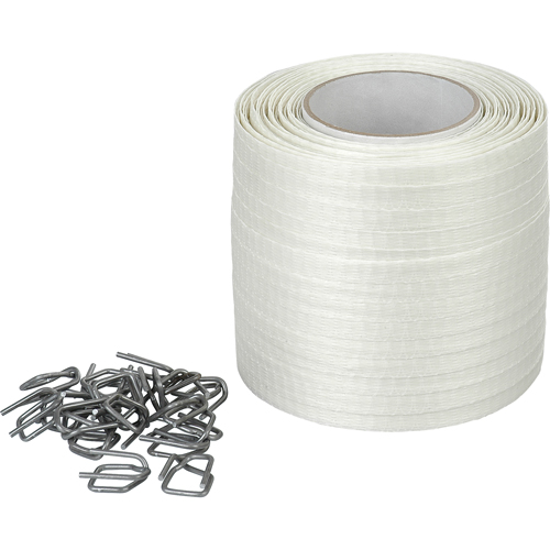 Feuillard en cordon tiss&eacute;, Polyester, 1/2" la x 750' lo Brunswick Fyr & Safety