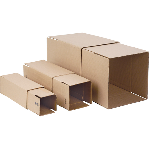 Telescopic Corrugated Boxes, 6" W x 6" L, 36" - 72" Height Range Brunswick Fyr & Safety