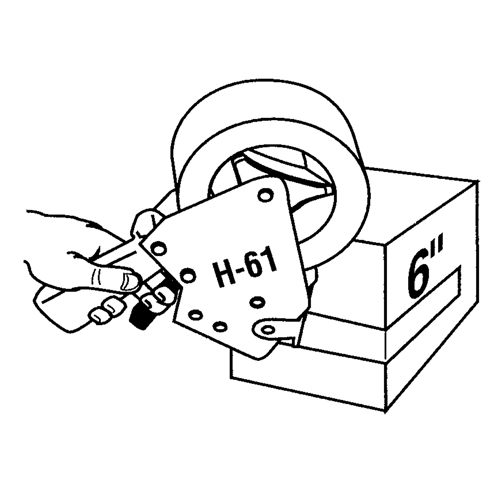 Ruban extensible, &eacute;paisseur 5 mils, 38,1 mm (1-1/2") x 55 m (180')  Brunswick Fyr & Safety